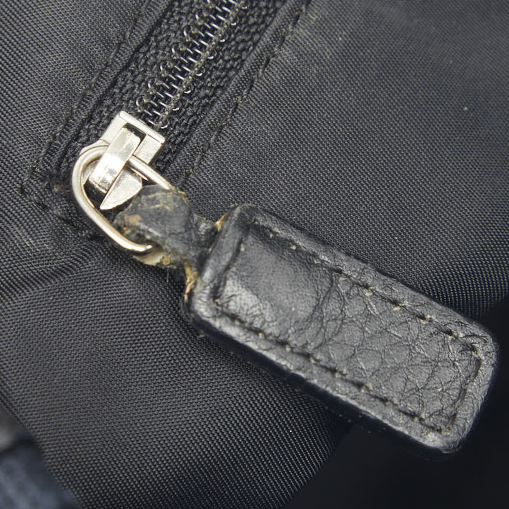 CHRISTIAN DIOR Black Leather Trotter Shoulder Bag - Picture 9 of 11